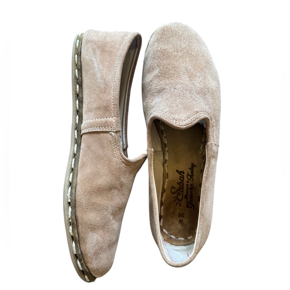 Women’s Sabah Handmade in Turkey Suede Loafers Slip-On Shoes W 39 7.5-8 - Picture 7 of 11